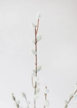 Afloral Artificial Flowers Artificial Pussy Willow Branch - 31"