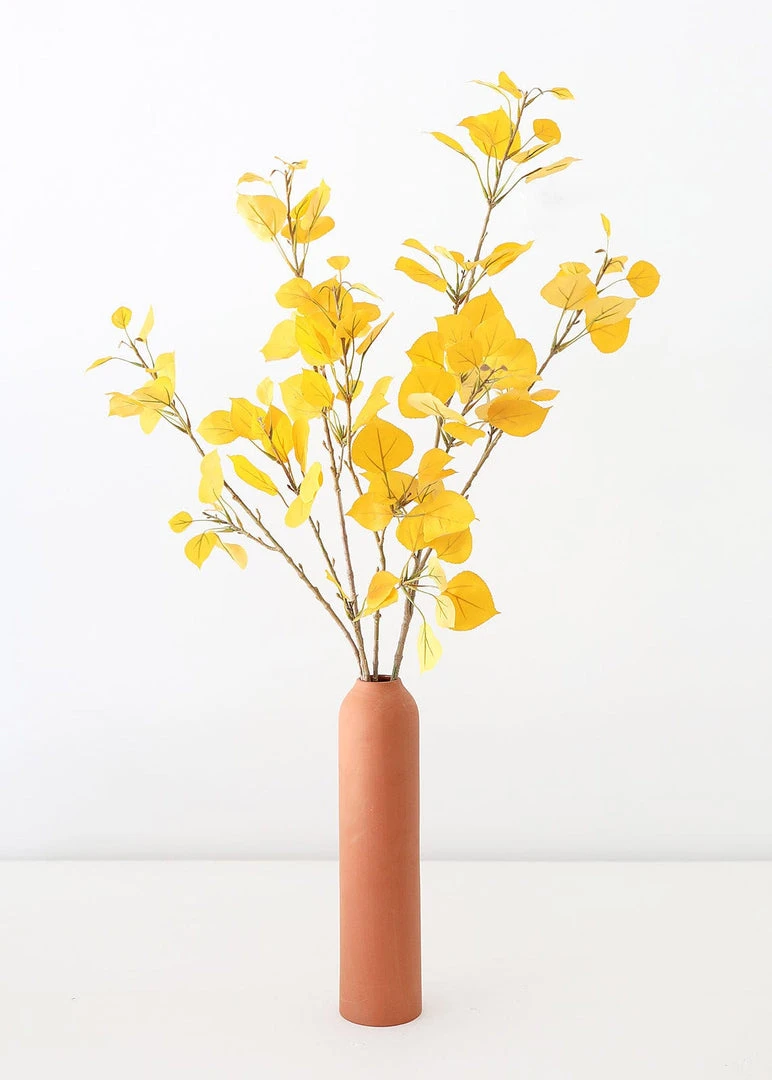Afloral Artificial Aspen Leaf In Yellow Gold - 40" Artificial Plants