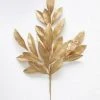 Afloral Artificial Bay Leaf In Metallic Gold - 19" Artificial Plants