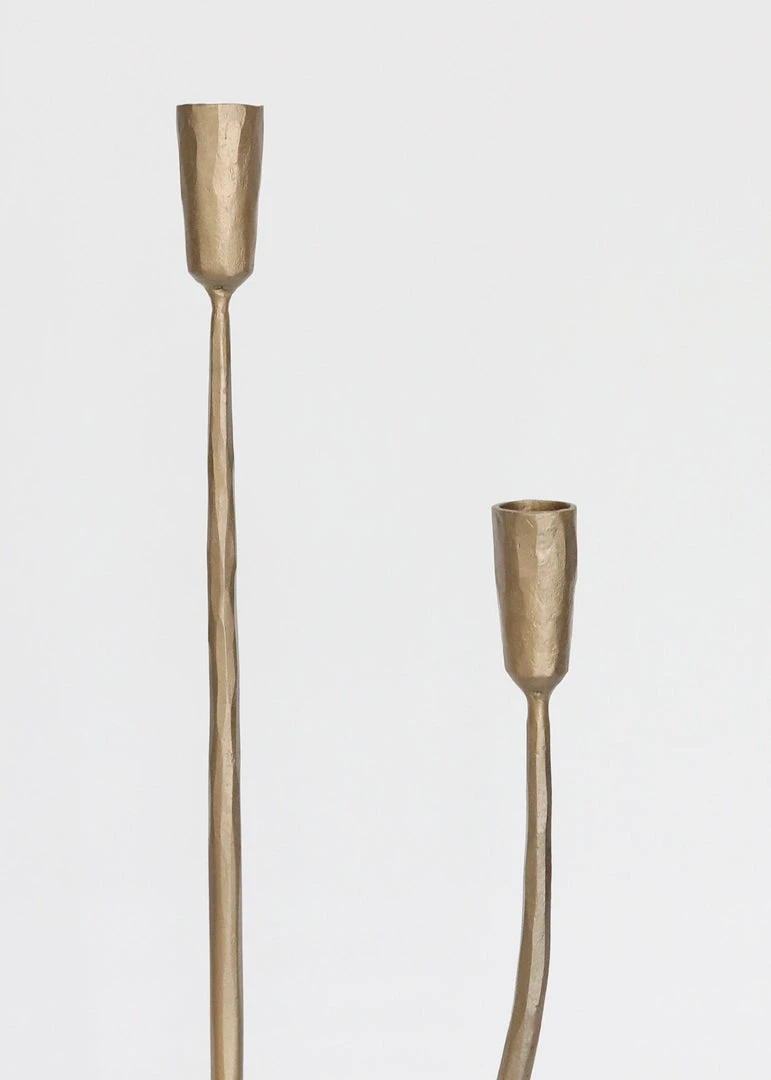 Afloral Antique Gold Candelabra Candle Holder - 21.5" Tools & Accents