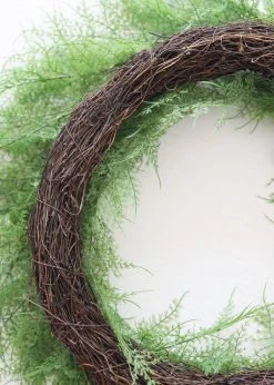 Afloral Outdoor Plastic Asparagus Fern Wreath - 26