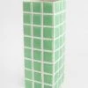 Afloral Mint Green Dolomite Ceramic Tile Vase - 11" Vases