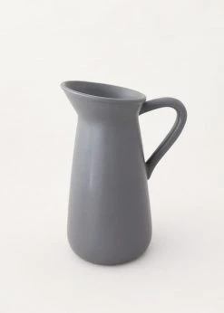 Afloral Matte Glazed Ceramic Pitcher - 9.5" Vases