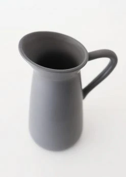 Afloral Matte Glazed Ceramic Pitcher - 9.5