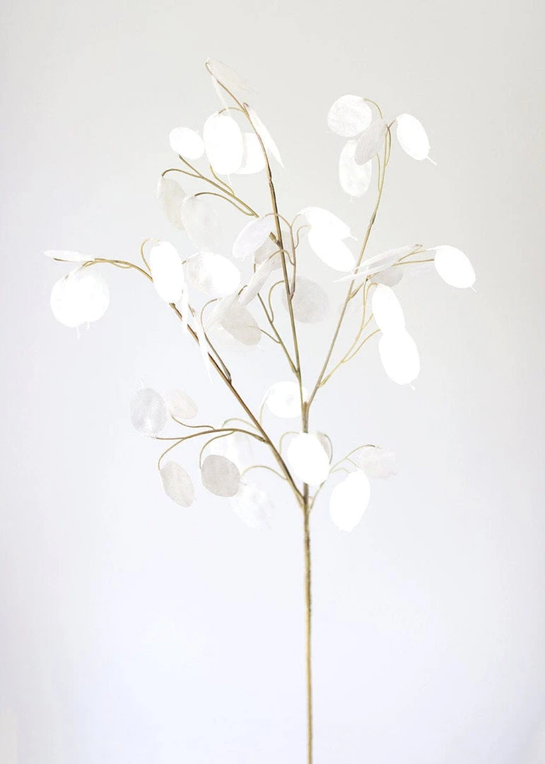 Afloral Faux Lunaria Silver Dollar Lunaria - 29" Artificial Flowers