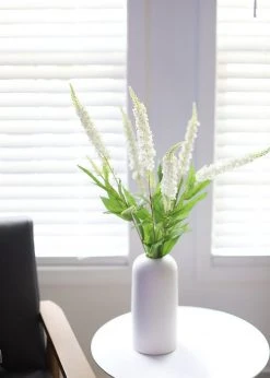 Afloral Cream White Veronica Artificial Flower - 30