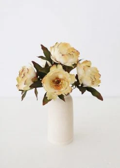 Afloral Vanilla Ivory Fake Peony Flower - 22"