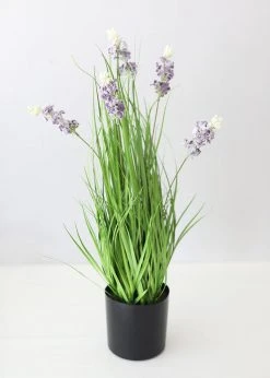 Afloral Fake Wildflowers And Grass Plant In Pot - 24"