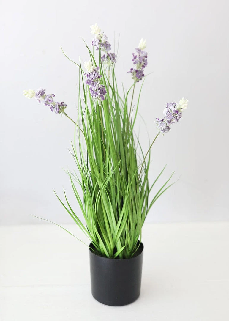Afloral Fake Wildflowers And Grass Plant In Pot - 24"