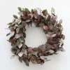 Afloral Burgundy Real Touch Eucalyptus Wreath - 22" Artificial Plants