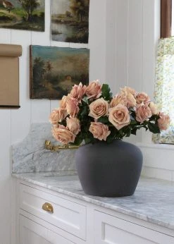 Afloral Pink Mauve Silk Rose Flower - 21.5"