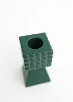 Afloral Emerald Geometric Candle Holder - 3.25
