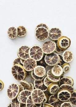 Afloral Bag Of 80 Fragrant Dried Green Lemon Slices - 1-2" Dried Flowers