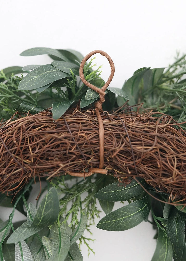 Afloral Artificial Olive Leaf And Berry Wreath - 22" Artificial Plants