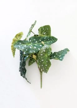 Afloral Artificial Plants Artificial Angel Wing Begonia Leaf Plant - 12"