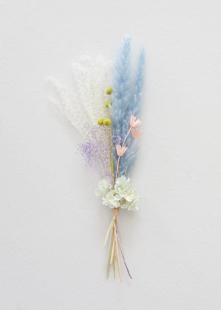 Afloral Petite Colorful Pastel Bouquet Of Dried Flowers - 4-16"
