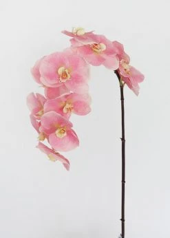 Afloral Large Pink Real Touch Fake Orchids - 44