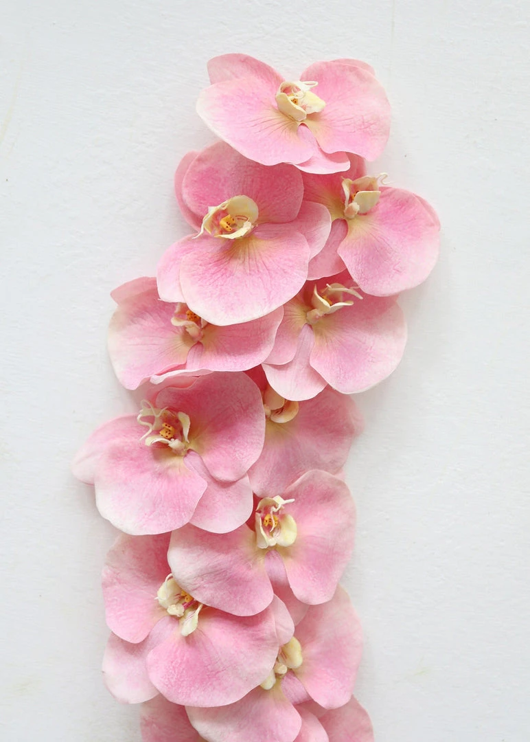 Afloral Large Pink Real Touch Fake Orchids - 44"
