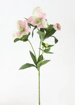 Afloral Light Pink Helleborus Artificial Flowers - 25