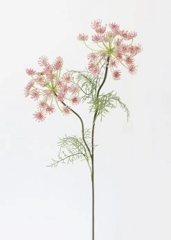Afloral Artificial Flowers Pink Artificial Queen Anne's Lace - 33