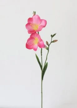 Afloral Artificial Flowers Pink Artificial Freesia Flower - 27