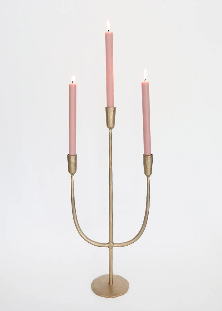 Afloral Antique Gold Candelabra Candle Holder - 21.5" Tools & Accents