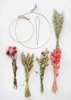 Afloral Dried Floral Hoop Styling Kit - 2 Hoops Dried Flowers