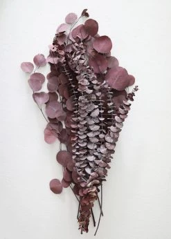 Afloral Burgundy Preserved Mixed Eucalyptus Bundle - 22-32"