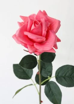 Afloral Real Touch Rose In Watermelon Pink - 20.5