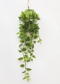 Afloral Artificial Plants Hanging Philodendron Bush - 49.5