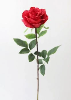 Afloral Red Real Touch Rose - 28" Artificial Flowers
