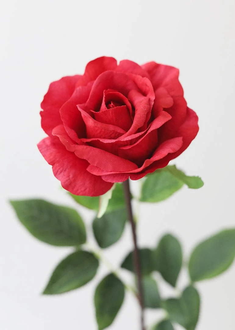 Afloral Red Real Touch Rose - 28" Artificial Flowers