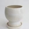 Afloral Vases Ceramic Pot With Saucer And Drainage - 11"