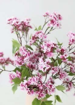 Afloral Pink Artificial Bouvardia Flower Branch - 32"