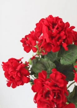 Afloral UV Protected Indoor/Outdoor Artificial Geraniums - 18