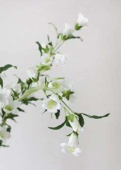 Afloral Cream White Artificial Campanula Bellflowers - 34.5"