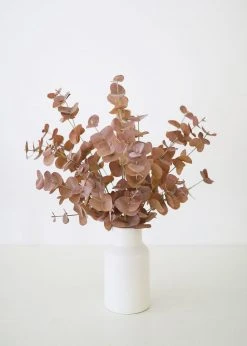 Afloral Artificial Plants Terracotta Artificial Spiral Eucalyptus Leaves - 34