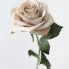 Afloral Artificial Flowers Rose In Taupe Beige - 21.5"