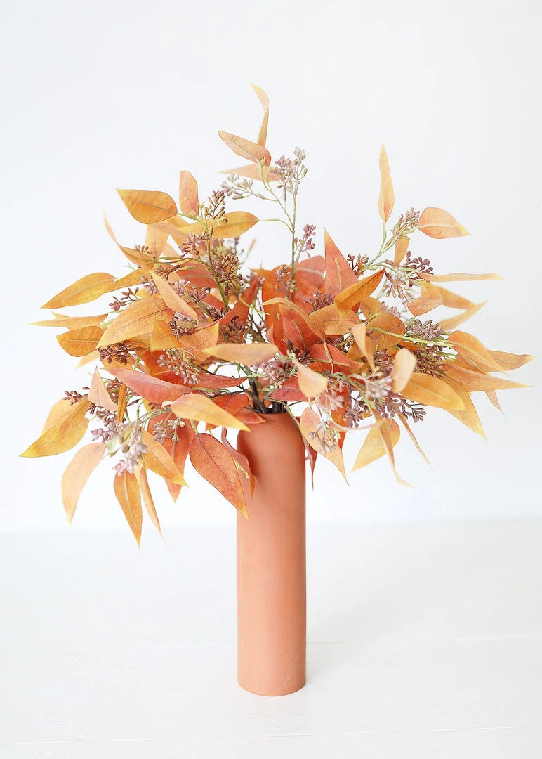 Afloral Fake Terracotta Eucalyptus Leaves - 23" Artificial Plants