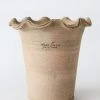 Afloral Wakefield Ruffled Clay Pot With Drainage - 9" Vases