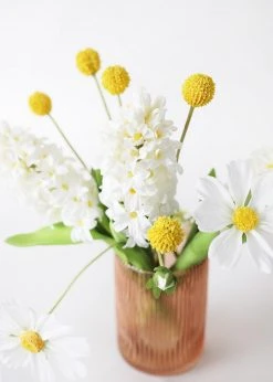 Afloral White Artificial Hyacinth Flowers - 12.5