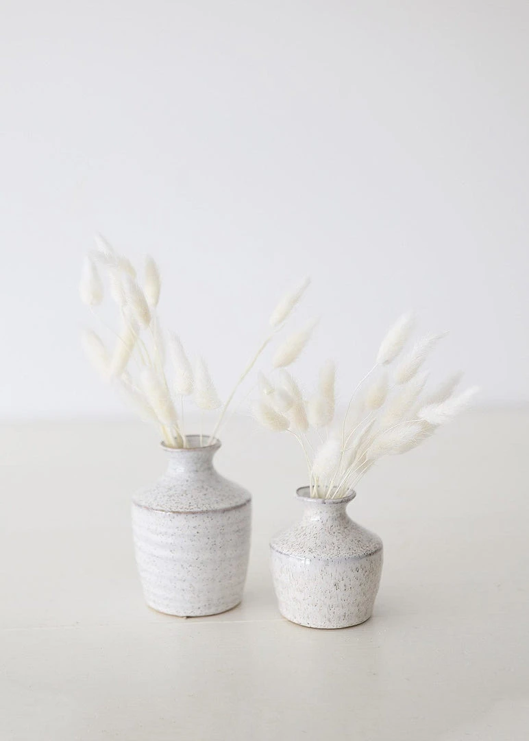 Afloral White Dried Bunny Tails - 18-28"