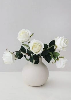 Afloral Real Touch White Rose Stem - 20"