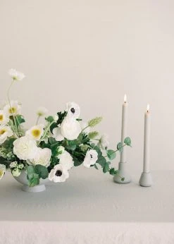 Afloral Pack Of 6 Taper Candles In Skylight - 9.5