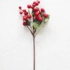Afloral Artificial Holiday Berries In Red - 13" Artificial Plants