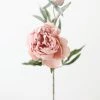 Afloral Artificial Flowers Artificial Snowy Pink Peony Flower - 27.5"