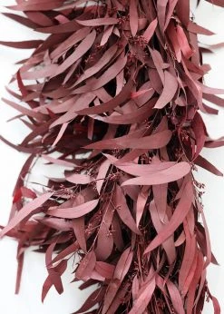 Afloral Burgundy Preserved Eucalyptus Garland - 76