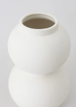 Afloral Matte Ceramic Double Orb Vase - 8