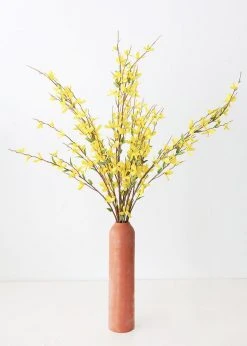 Afloral Artificial Forsythia Branch In Yellow - 38