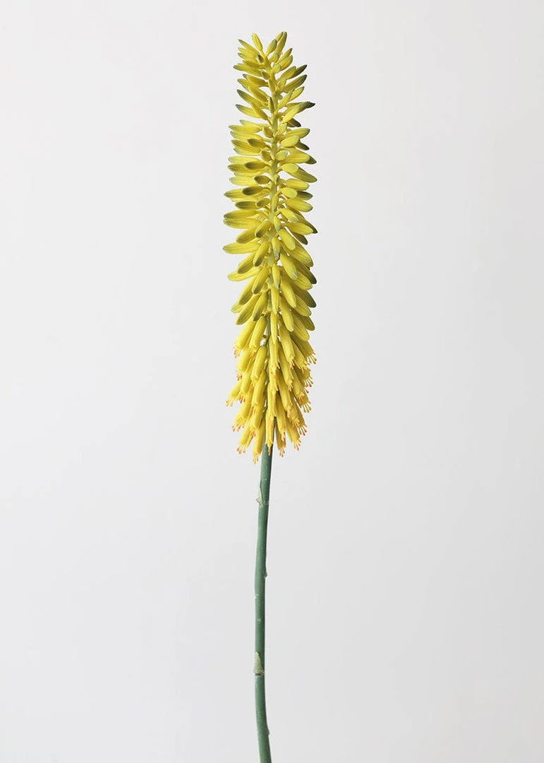 Afloral Green Yellow Fake Flower Agave Bloom - 34.25" Artificial Flowers